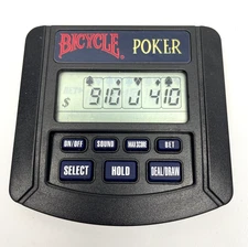 Bicycle Poker Handheld Electronic Casino Game 1994 Vintage Retro Tested Works