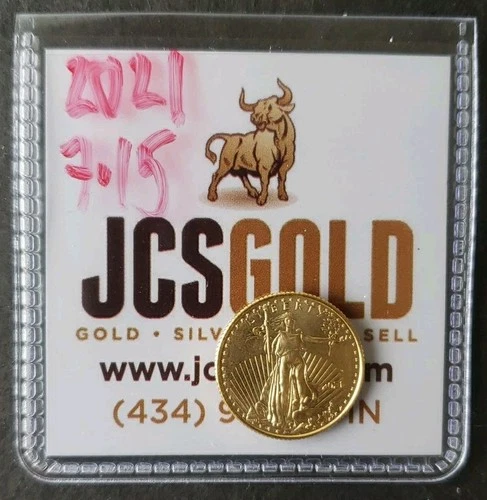 2021 American Gold Eagle 1/10 oz — photo from the most recent tracked eBay sale