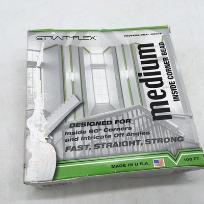 Strait-Flex 2-1/4 in. x 100 ft. Medium Composite Flex Drywall Corner Bead READ