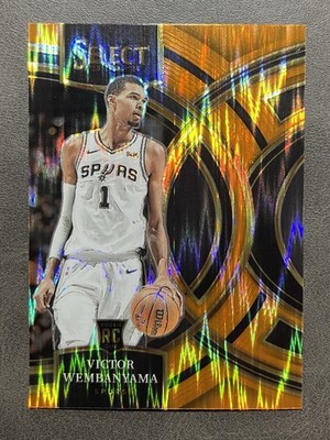 2023 Victor Wembanyama Select Orange Shock Premiere Level RC SP Rare #121
