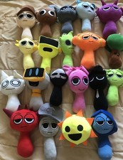 Lot of 20 Sprunki Plush Assorted Characters