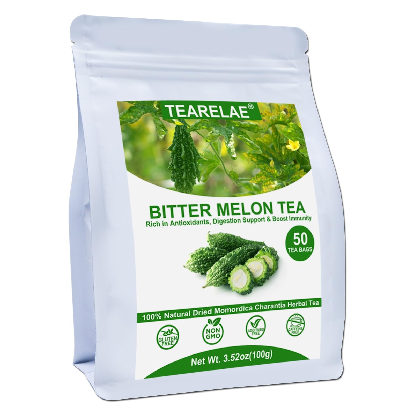 Bags - 50 Count - 100 Pure Herbal Tea - Caffeine-free, Non-g