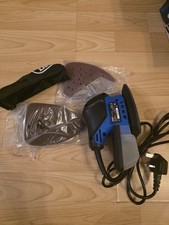 Draper Tri Palm Sander Kit & 24 Sanding Sheets & Finger Pad 75W