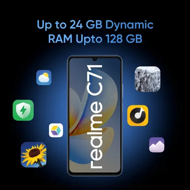 realme C71 Factory Unlocked Dual SIM 128GB Storage with
