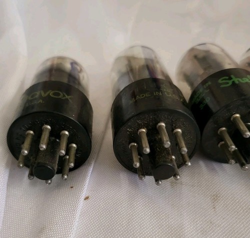 LOT OF 5 PHILCO, MAGNAVOX,GM DELCO, SHELDON 6SN7GTA 6SN7GT - Picture 5 of 8