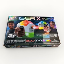 Laser X Ultra Micro Double Blaster 2 Player Laser Tag Set 200 Feet Range Age 6