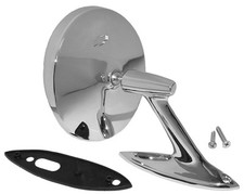 1961 1962 Chevrolet Car Exterior Door Mirror Assembly Lh Or Rh W Hardware