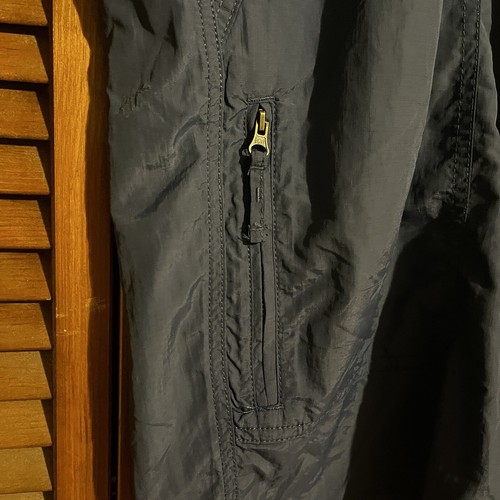 CHAPS Shorts Men's 42 x 9 Blue Cargo Zip Nylon Flat Front Belted Logo New - Picture 7 of 13