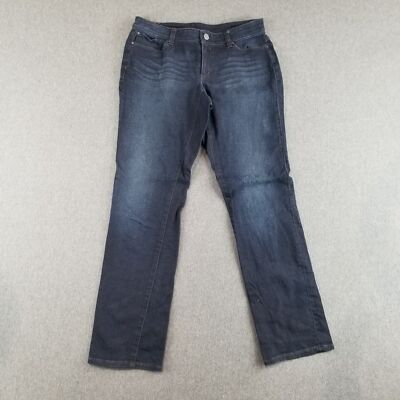 Ann Taylor Jeans Women's Size 6p Blue Dark Wash Stretch Comfort Curvy Fit Nice