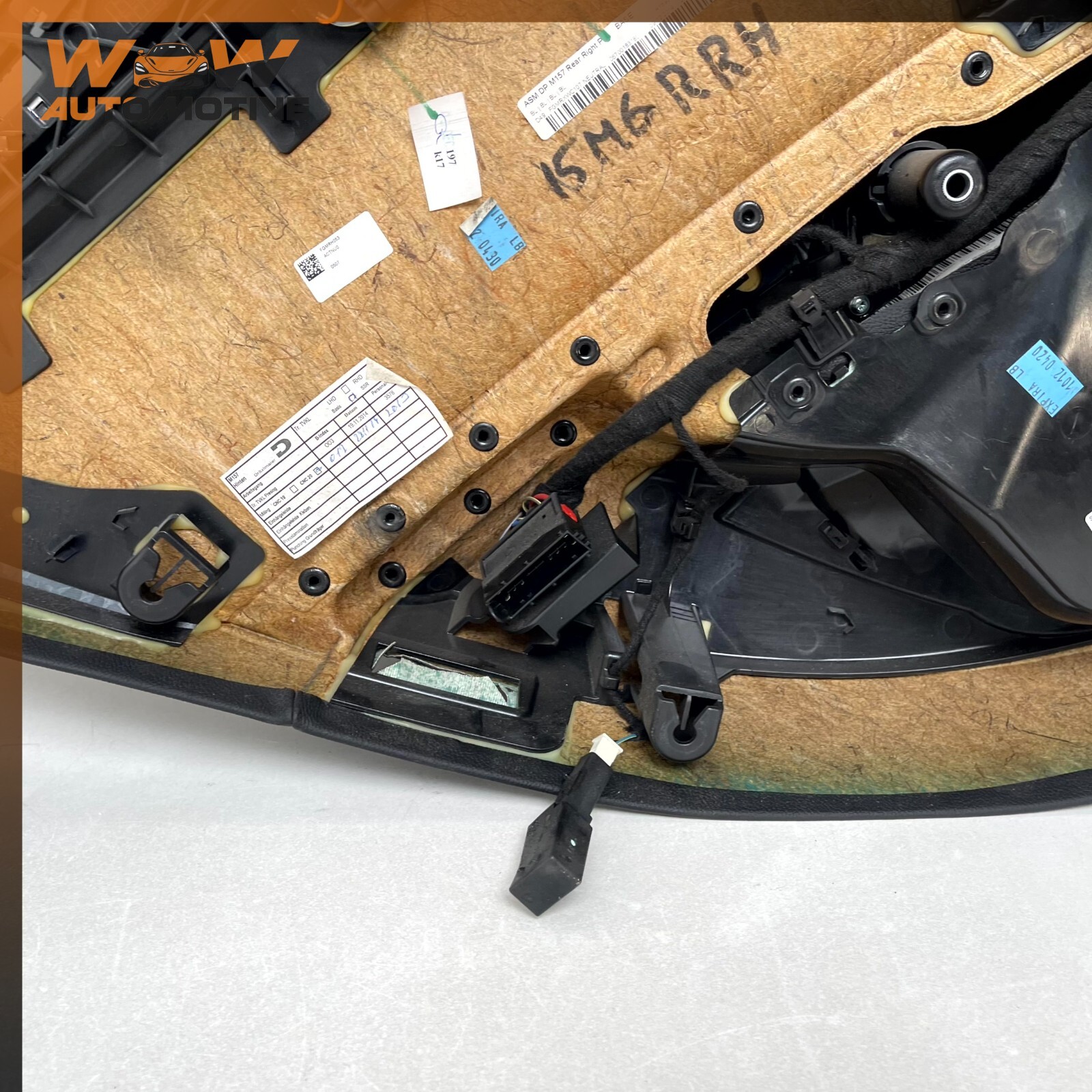 14-16 MASERATI GHIBLI REAR RIGHT PASSENGER SIDE INTERIOR DOOR PANEL BLACK OEM