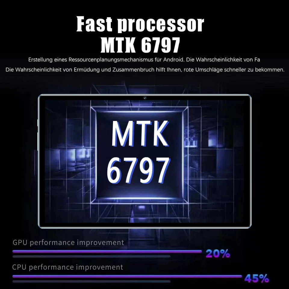 2024 Latest Tablet 4GB RAM 64GB ROM 10.1 inch Android13 Tablet 2SIM LTE 5G WiFi - Image 4 of 4