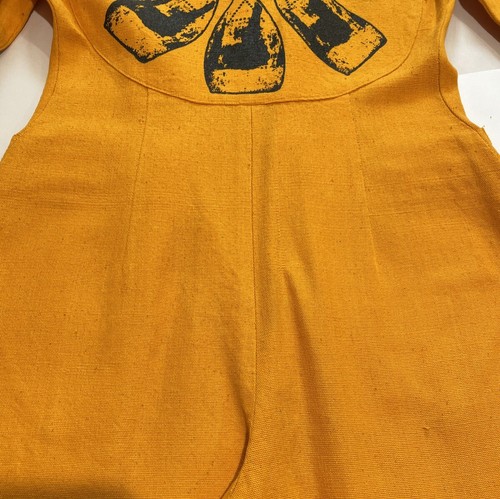 Vintage 70er Jumpsuit Schlag Schlag Schlaghose Pop Art nacktes Unterteil zu tragen (MÄNGEL LESEN - Bild 10 von 13