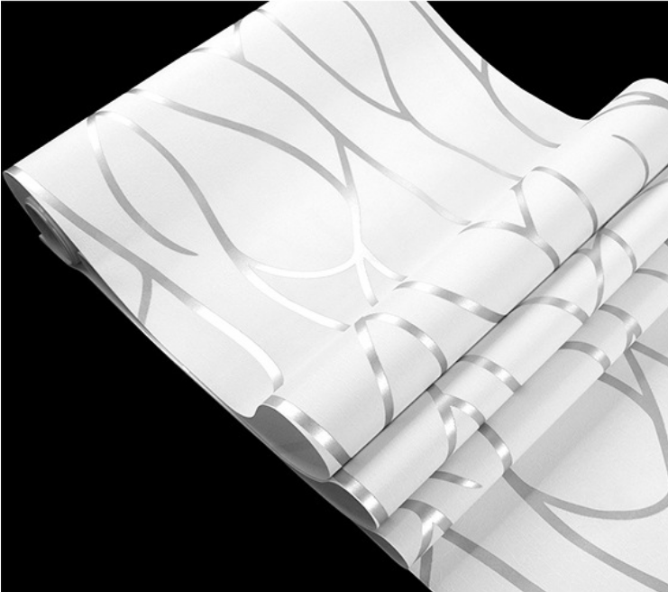 Modern Geometry Abstract Gloss Wallpaper Embossed Textured Nonwoven Living Room eBay
