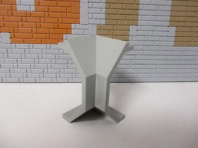 (H14/54) Lego 1x 2467 Panel 4x4x6 Vintage Light Grey 6575