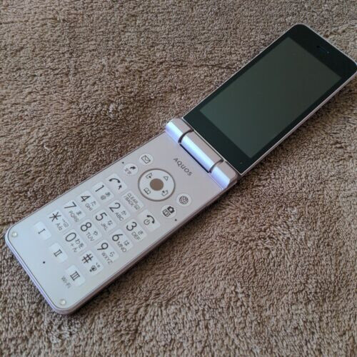SHARP AQUOS Keitai 2 601SH White Flip phone Unlocked SIM Japan - Afbeelding 2 van 8