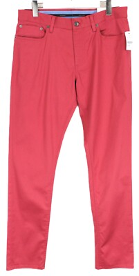 Brooks Brothers Light Weight Advantage Chino Stretch Hose Herren W33/L34 Rot
