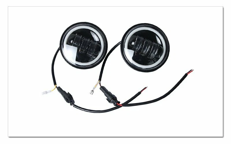 Fits for Harley Electra Glide 7" LED Projector Headlight + 4.5" Passing Lights - Image 4 of 4