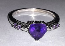 Amethyst Ring - Size 9.25 - See markings for metal type