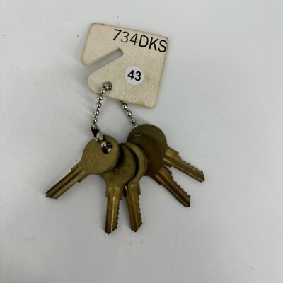 SET OF 5 Chicago Lock Co. 734DKS Lock Guide Master Key Set #1-5