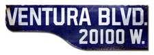 California Car Cover 23 Ventura Blvd Distressed Los Angeles Street Sign Ccc008
