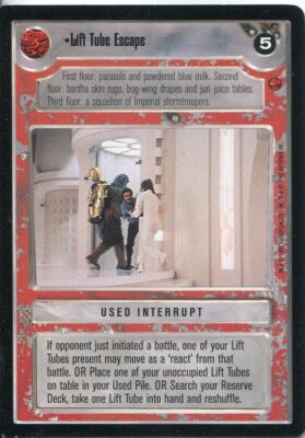 Star Wars CCG Cloud City Card Lift Tube Escape