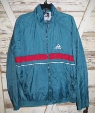 EUC! VINTAGE APEX ONE Windbreaker Track Suit Teal 2pc, Size XL Beautifully Tacky