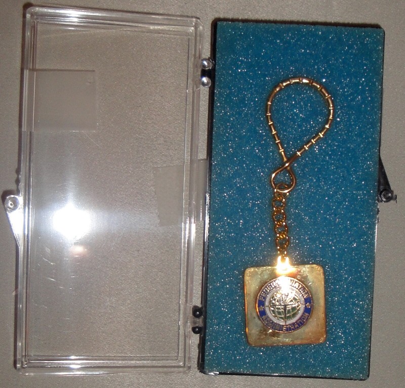 ** Vintage & Rare FAA Key Ring Square Shape (NOS, NIB) **