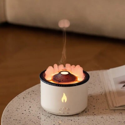 Neu Volcano Flame Aromatherapie Luftbefeuchter