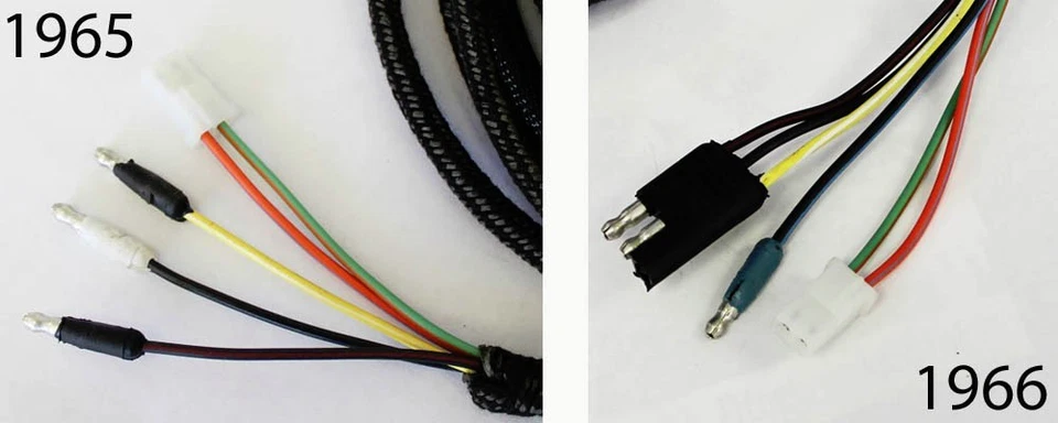 ¡Nuevo! Ford Mustang 1965 luz trasera arnés de cables con botas correctas kit de bucle de alambre Foto 3 de 4