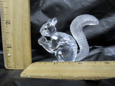 Swarovski Crystal Squirrel Eating A Nut - Beautiful - Retired | eBay