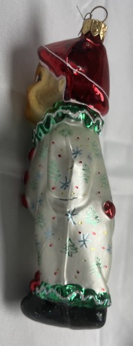Vintage Radko Sweethearts Green Clown Christmas Ornament Creepy Eyes Rare - Picture 4 of 7