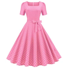 Womens Dresses Party Dresses 1950s Retro Vintage Dresses Swing Stretchy Dresses