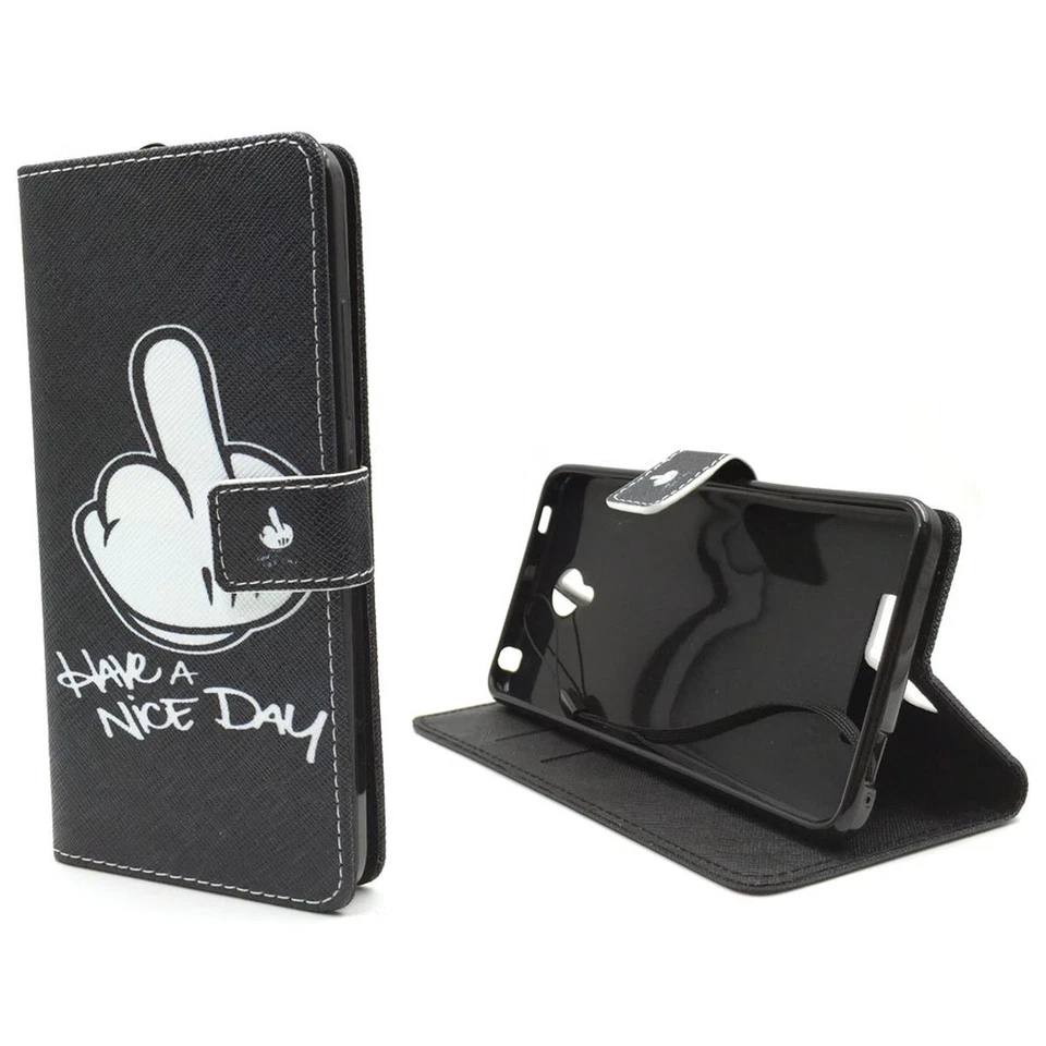 Cellulare Custodia Protettiva per Xiaomi Redmi Note 2 Cover Borsa Wallet - Immagine 2 di 4