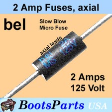  8 2 Amp Micro-Fuse - Bel type MS Slow-Blow with Axial Leads  USA SELLER  