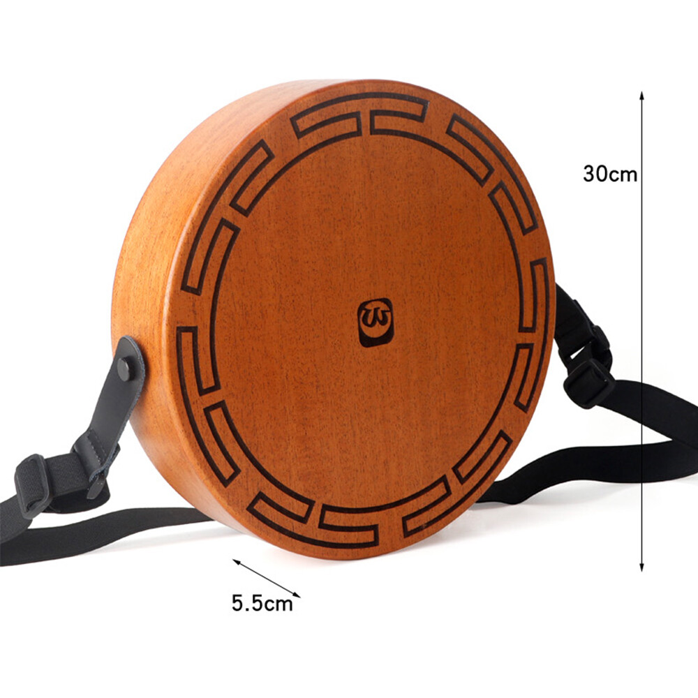 Cajon Wooden Drum 2-tone Flat Hand Drum Percussion