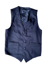 Vintage Lee Western Black Vest 38R Made in USA