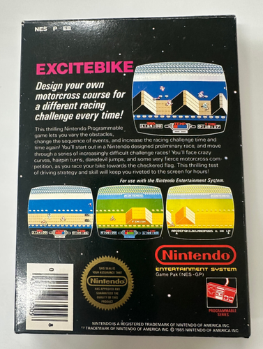 Excitebike (Nintendo NES, 1985) mit Handbuch & Einsatz - CIB - GETESTET & FUNKTIONIERT - Bild 2 von 16