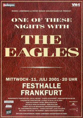 The Eagles - The Night, Frankfurt 2001 | Konzertplakat | Poster