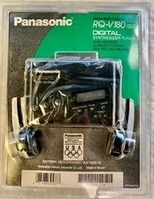 Panasonic RQ-V180 Auto Reverse Walkman Digital Synthesizer Tuner AM/FM w Headphn
