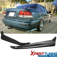 Fits Honda Civic 96-98 PU 2Pc Rear Bumper Lip Valance Spats