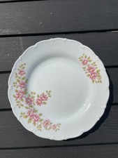 MZ Czechoslovakia Ivory Porcelain Floral Salad/Dessert Plates Set of 8 — listing 3