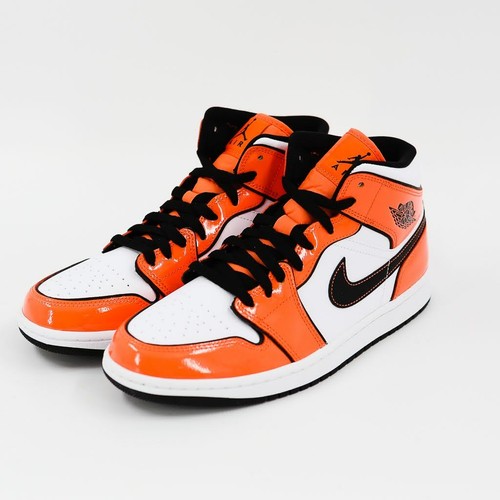 Nike Air Jordan 1 Mid se césped Naranja Negro Blanco DD6834 802 Hombres  Zapatillas Tamaño 8 | eBay
