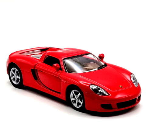 PORSCHE CARRERA GT 1:36 Diecast Scale Model Toy Pullback Go Power KINSMART NEW - Picture 17 of 37