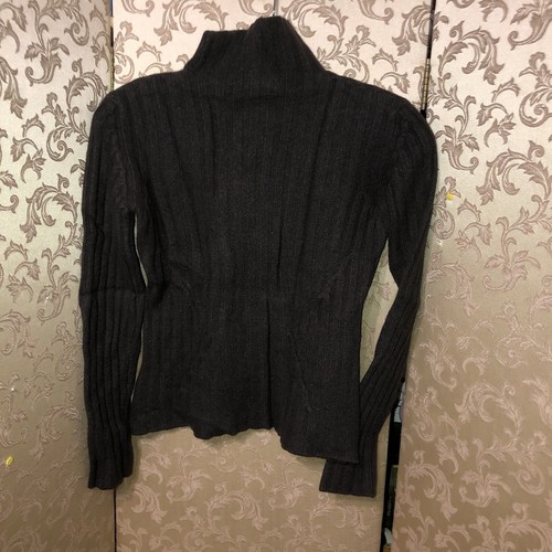 Valentino Boutique Vintage Brown 100% Cashmere Mock Sweater Size Medium M S - Picture 2 of 7