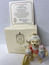 Vintage 2004 LENOX DISNEY Winnie the Pooh "PRESENTS FROM POOH" ORNAMENT 24K GOLD
