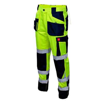 FLASH Hi Vis gelbe Arbeitshose   CAT II   UK LAGERBESTAND