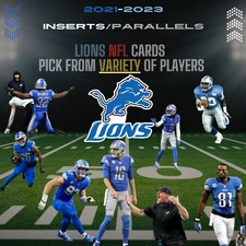 Detroit Lions Inserts & Parallels - Choose Your Card - Rookies & Stars 2020-2024