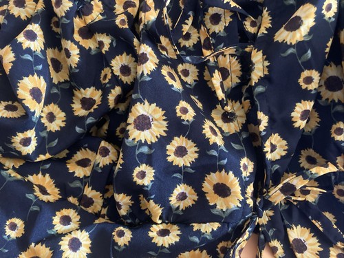 BRAND New XL YELLOW Sunflower Top WOMENS BLOUSE - Picture 2 of 3