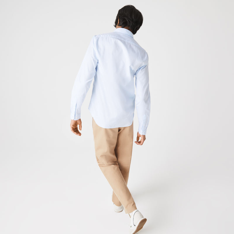 LACOSTE UOMO CAMICIA COTONE SLIM FIT art. CH1843 HBP | eBay