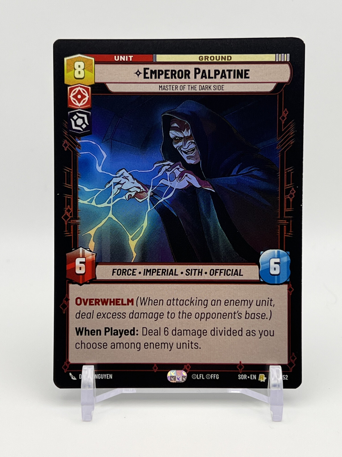 Emperor Palpatine FOIL Star Wars Unlimited Spark Of Rebellion SOR #135/252